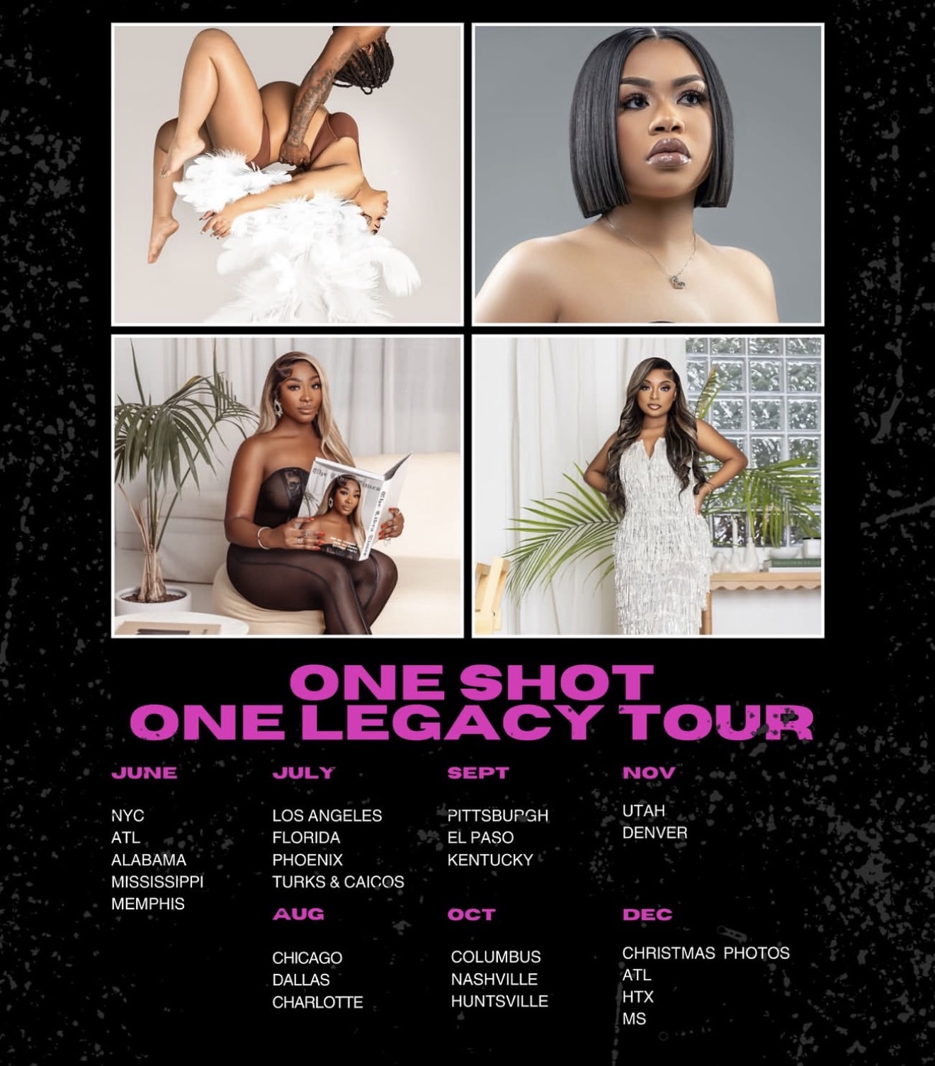 One Shot Legacy Tour dates